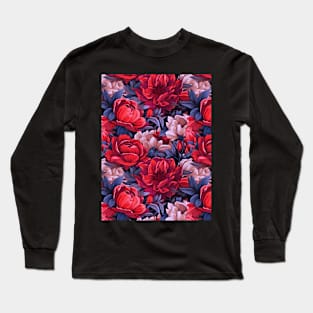 #39 Floral Pattern. Roses Flower Pattern. Long Sleeve T-Shirt